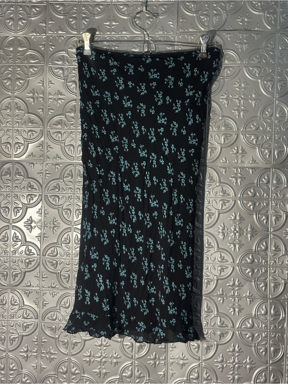 Rampage Y2K cottagecore floral flowy lined midi skirt farmhouse hippie boho